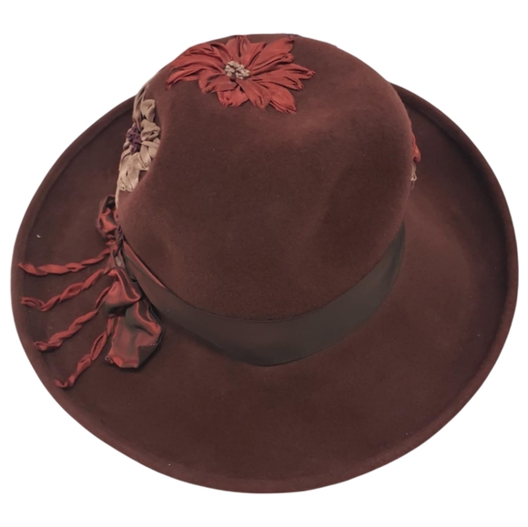 Louise Green‎ Santa Monica Burgundy Millinery Hat main image 5